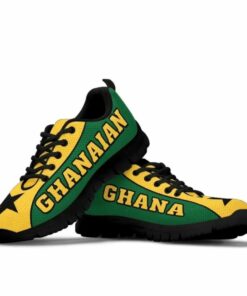 Ghana Flag Black Star Sneakers Gel Style