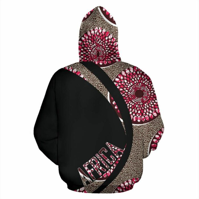 African Hoodie – Ankara Cloth Reborn Nsubra Circle Style Hoodie