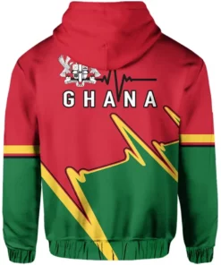 African Hoodie - Ghana - Ghana In My Heartbeat Hoodie