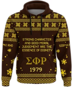 African Hoodie - Sigma Phi Rho Xmas Motto Hoodie