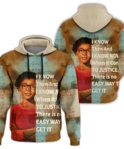 African Hoodie – Claudette Colvin Quote Paint Mix Hoodie