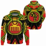 African Hoodie – Adinkra Symbol Fabric Hoodie