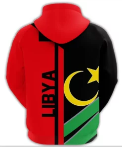 African Hoodie - Libya Half Concept Hoodie