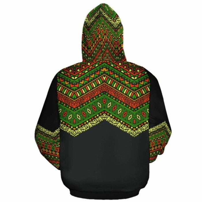 African Hoodie – African Pattern RBG Hoodie