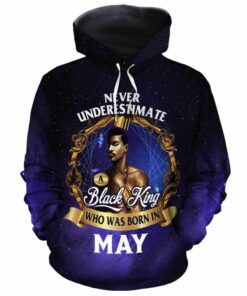 African Hoodie – Never Underestimate A Black King Who Was...