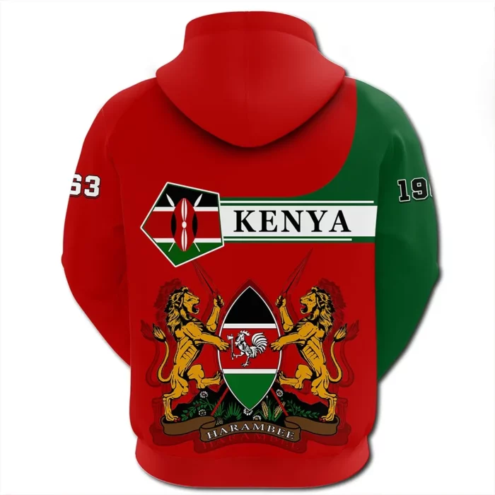 African Hoodie – (Custom) Kenya Hoodie Pentagon Style Hoodie