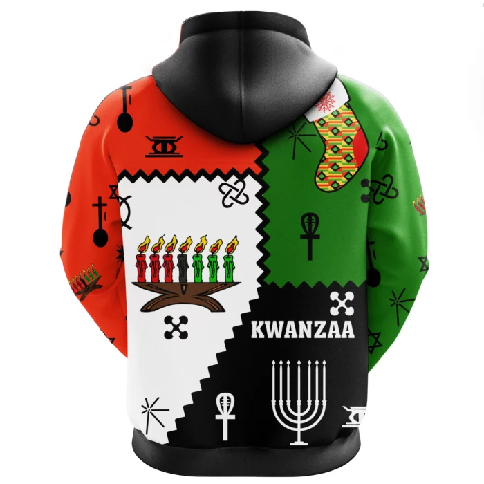 African Hoodie – Kwanzaa Christmas Style Hoodie