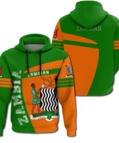 African Hoodie – Zambia Hoodie Sport Premium Hoodie