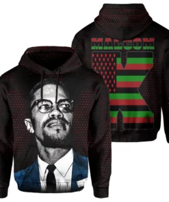 African Hoodie – Africa Malcolm X Hoodie