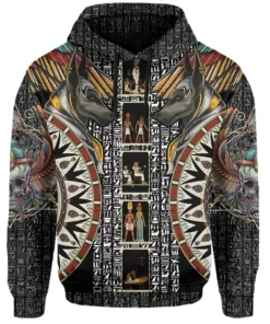 African Hoodie - Egypt Anubis Scarab Egyptian Hoodie