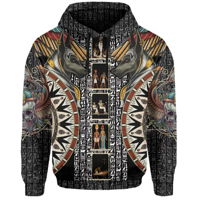 African Hoodie – Egypt Anubis Scarab Egyptian Hoodie