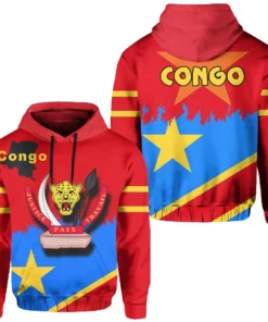 African Hoodie – Congo Coat of Arms First Date Style...