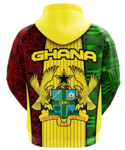 African Hoodie - Ghana Coat of Arms Hoodie