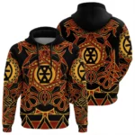 African Hoodie – Ankara Cloth Chain Riddle The Half Hoodie