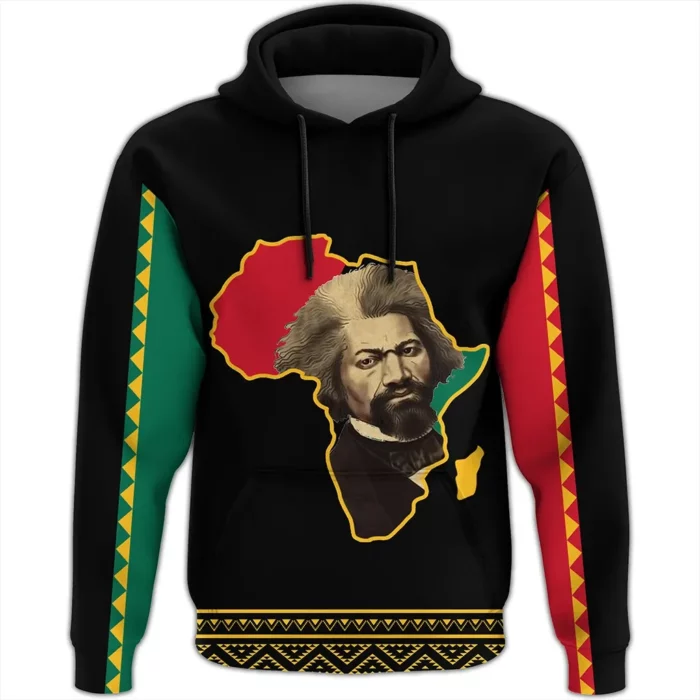 African Hoodie – Frederick Douglass Black History Month Hoodie