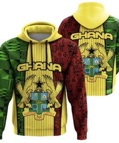African Hoodie – Ghana Coat of Arms Hoodie