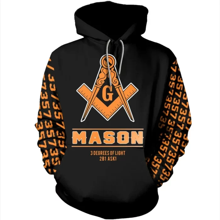 African Hoodie – Freemasonry Simple 2 Style Hoodie