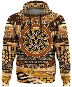 African Hoodie - Sesa Wo Suban Adinkra Leo Style Hoodie