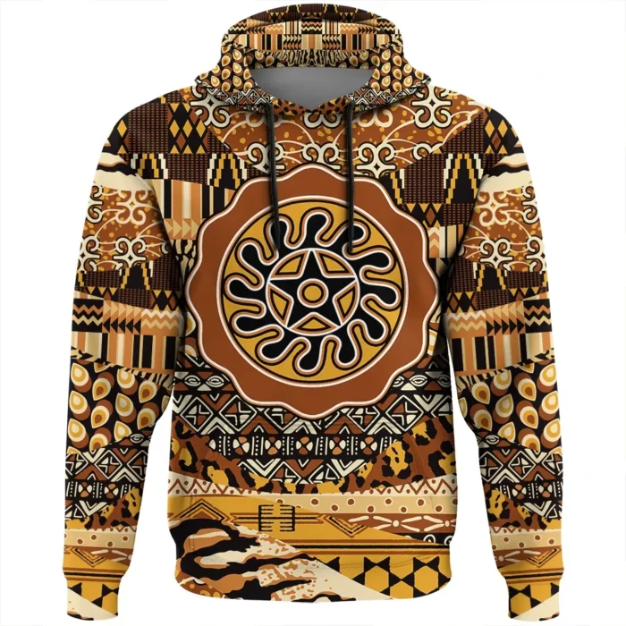 African Hoodie – Sesa Wo Suban Adinkra Leo Style Hoodie