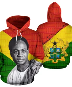 African Hoodie – Ghana Kwame Nkrumah Signature Hoodie