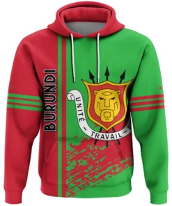 African Hoodie – Burundi Quarter Style Hoodie