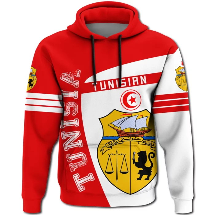 African Hoodie – Tunisia Hoodie Sport Premium Hoodie