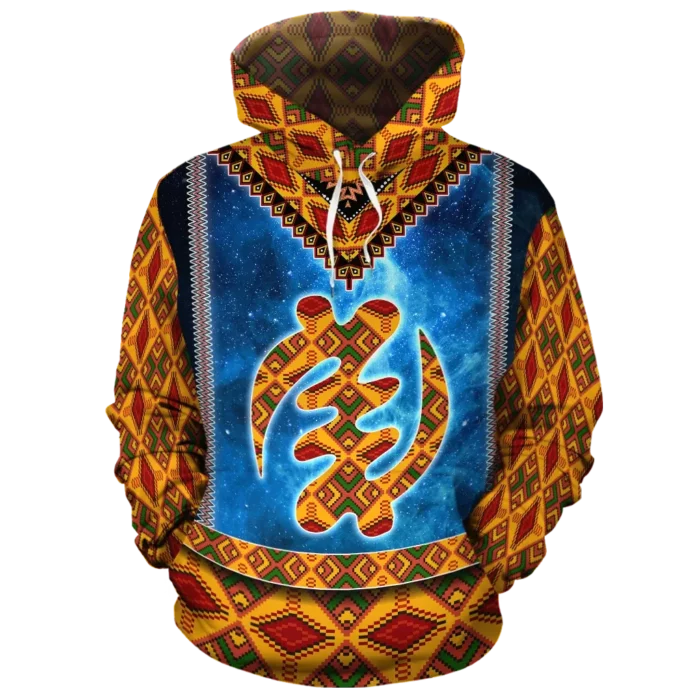 African Hoodie – God Adinkra Galaxy Hoodie