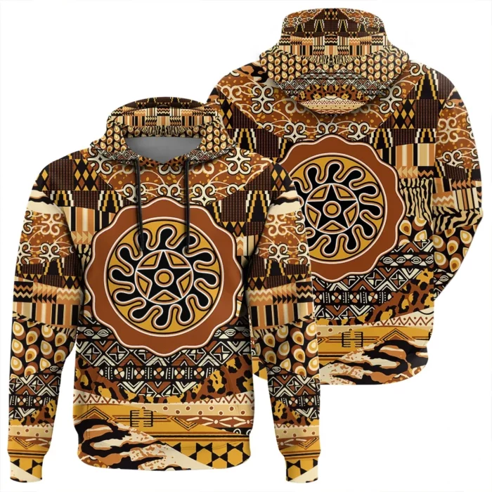 African Hoodie – Sesa Wo Suban Adinkra Leo Style Hoodie