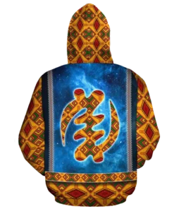 African Hoodie - God Adinkra Galaxy Hoodie