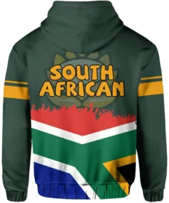 African Hoodie - South Africa Flag Springbok Hoodie