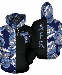 African Hoodie – Ankara Cloth Djembe The Half Hoodie