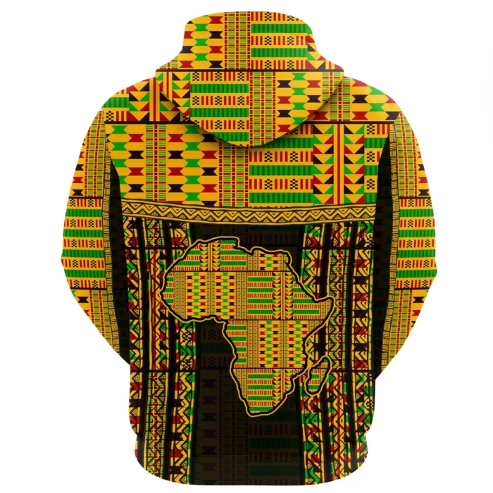 African Hoodie – Weaver Combined Kente Hoodie