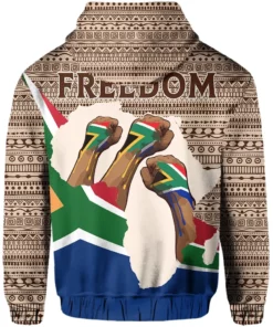 African Hoodie - Nelson Mandela South Africa Flag Hoodie