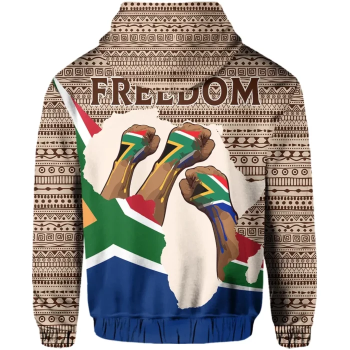 African Hoodie – Nelson Mandela South Africa Flag Hoodie