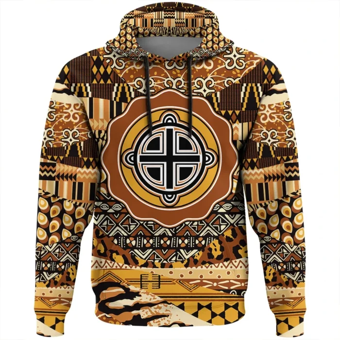 African Hoodie – Ohene Kra Adinkra Leo Style Hoodie