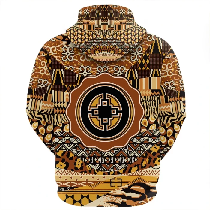 African Hoodie – Dame Dame Adinkra Leo Style Hoodie