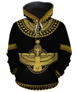 African Hoodie – Isis Egypt Fleece All-Over Hoodie