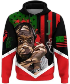 African Hoodie - African American Flag James Baldwin Hoodie7 Hoodie