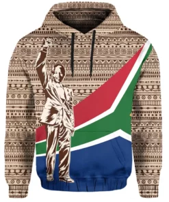 African Hoodie - Nelson Mandela South Africa Flag Hoodie