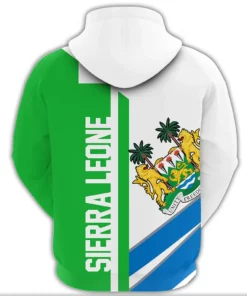 African Hoodie - Sierra Leone Half Concept Hoodie