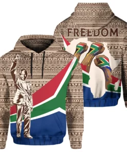 African Hoodie – Nelson Mandela South Africa Flag Hoodie