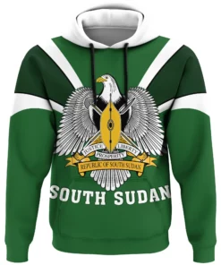 African Hoodie – South Sudan Tusk Style Hoodie