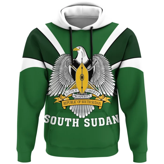 African Hoodie – South Sudan Tusk Style Hoodie