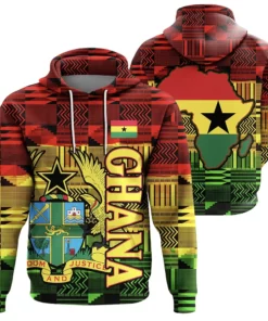African Hoodie – Ghana Kente Hoodie