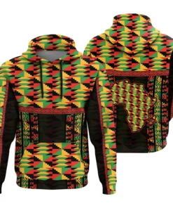African Hoodie – Ghana Special Kente Hoodie