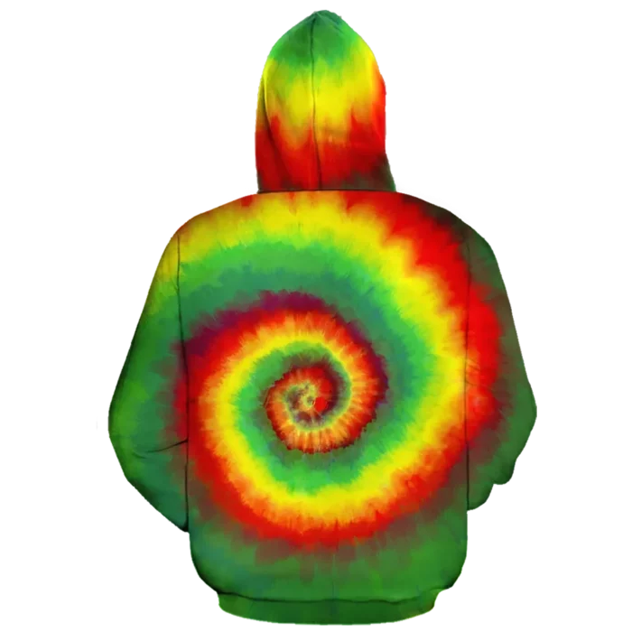 African Hoodie – Tie Dye Fleece All-over Hoodie