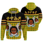 African Hoodie – Ankara Cloth Geometric Circle Style Hoodie