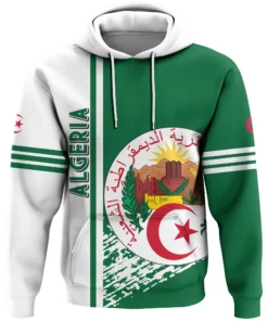 African Hoodie – Algeria Quarter Style Hoodie