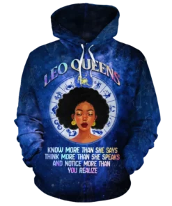African Hoodie – Leo Queen Fleece Hoodie