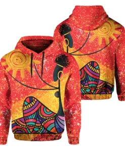 African Hoodie – African Girl And The Sun Hoodie